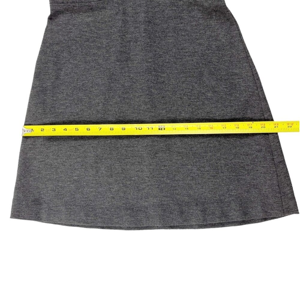 Tibi Mini Dress Charcoal Heather Gray 3/4 Sleeves Lined Size 4 Minimalist Chic - Picture 9 of 16